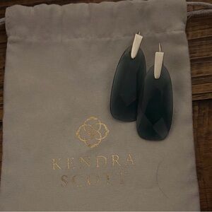 Kendra Scott Dark Green Earrings